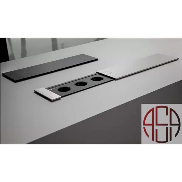 پریز برق کشویی یک طرفه اسلاید بازشو مدل اسلیم 3سوکت برق فانتونی N424-N425