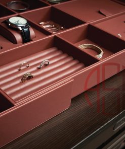 باکس چرمی مشبک کامپکت فرنچ استایل با قابلیت تغییر سایز