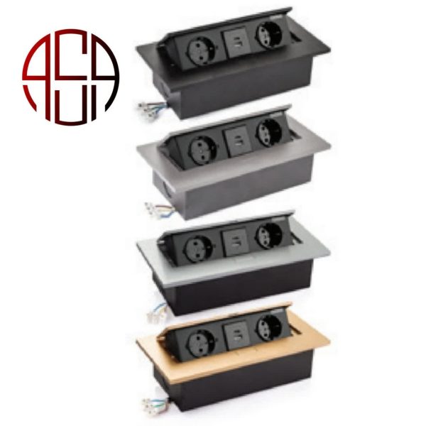 پریز توکار مستطیل 10017 – ملونی