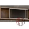 مکانیزم هوایی درب ریلی شیشه ای 2400 mm توکار با فریم آلومینیومی دو درب بدون آرامبند فانتونی کد C721
