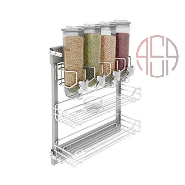 سوپر پهلو جا حبوباتی 3 طبقه پلاتین کد 3741