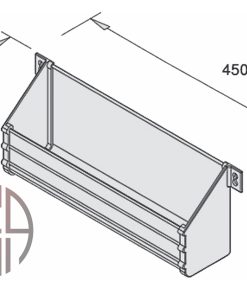 Alternative view of باکس آویز پشت درب کمد فانتونی رنگ موکا عرض 450mm- کد J720