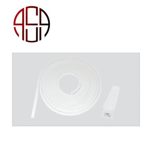 نوار دفنی ژلاتینی به همراه LED  سایز 8mm طول 10m رنگ سفید کد 12085