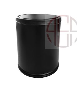 سطل سرویس بهداشتی درب الاکلنگی مدل M فانتونی رنگ مشکی مات کد S501