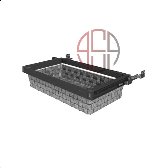 کشویی جا البسه بافت 1 طبقه پلاتین کد 9241 -9242