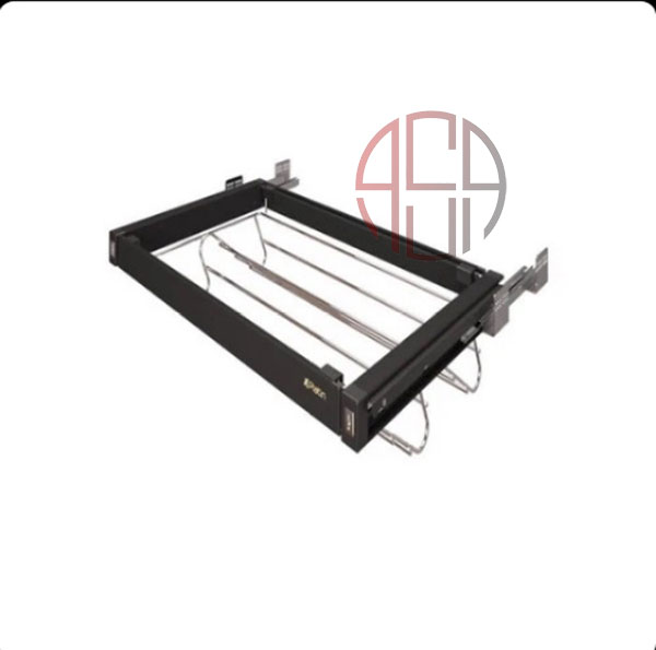 کشویی جا کفشی مفتولی 1 طبقه پلاتین کد 9261-9262