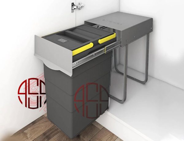 سطل زباله تک مخزنه (40 لیتری) پلاتین پرو کد 8613