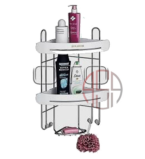 کنج حمام مدل پارامیس 3 طبقه پلاتین کد 7123