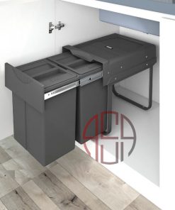 سطل زباله دو مخزنه (40 لیتری) پلاتین پرو کد 8633