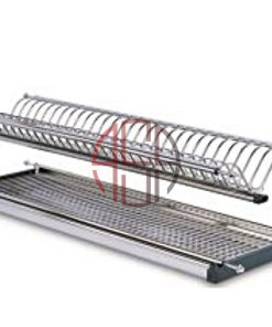 آبچک استیل 2 طبقه سینی دار پلاتین کد 1026 -1027 -1028