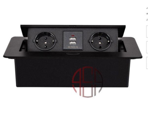 پریز توکار پاپ آپ 2G (USB -Type C) پلاتین کد 1074-1075