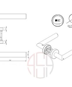 دستگیره اتاقی گریف ورک آلمان مدل لوسیا Griff werk