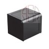 جای دستمال کاغذی 150mm پیچی دیواری مدل M رنگ مشکی مات فانتونی کد S301