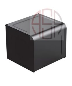 جای دستمال کاغذی 150mm پیچی دیواری مدل M رنگ مشکی مات فانتونی کد S301