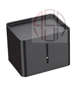 جای دستمال کاغذی 159mm پیچی دیواری مدل M رنگ مشکی مات فانتونی کد S302