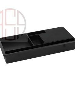 قاب داکت پلاستیکی رومیزی با جای قلم و خودکار بدون سوکت فانتونی رنگ مشکی T348