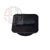 قاب داکت مربع رومیزی PVC فانتونی رنگ مشکی پودری کد T390