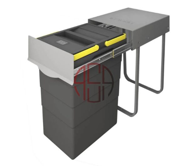 سطل زباله تک مخزنه (40لیتری) پلاتین کد 3613