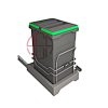 سطل زباله لینکدار اکو (40لیتری) پلاتین کد 3614