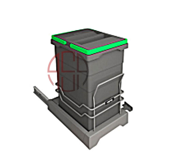 سطل زباله لینکدار اکو (40لیتری) پلاتین کد 3614