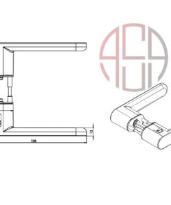 دستگیره اتاقی گریف ورک آلمان مدل آووس وان Griff werk