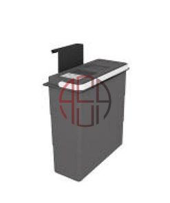 سطل زباله درب آویز (4لیتری) پلاتین کد 3691