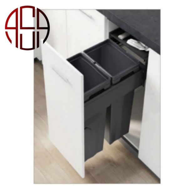 سطل 2 مخزنه ریلی آرام‌بند 9018 – ملونی