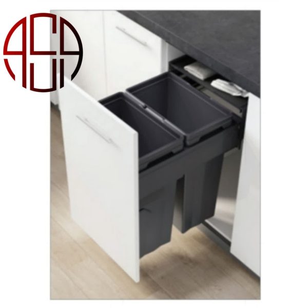 سطل 2 مخزنه ریلی آرام‌بند 9020 – ملونی