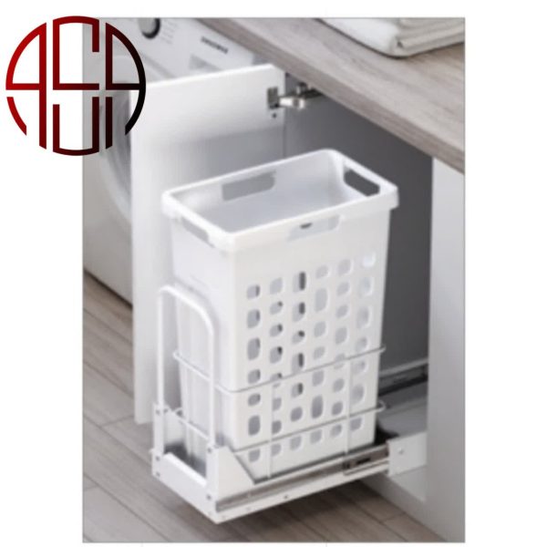 سبد البسه چرک کف ریل آرام‌بند 9153 – ملونی