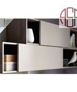 مکانیزم درب ریلی SL خطی 1800mm دکوری روکار تک درب فانتونی کد K211