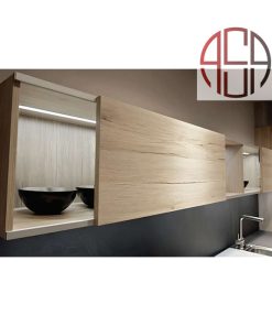 مکانیزم درب ریلی SL خطی 3600mm دکوری روکار دو درب فانتونی کد K212