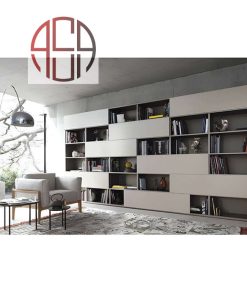 مکانیزم درب ریلی SL خطی 3600mm کتابخانه جامع روکار دو درب فانتونی کد K213
