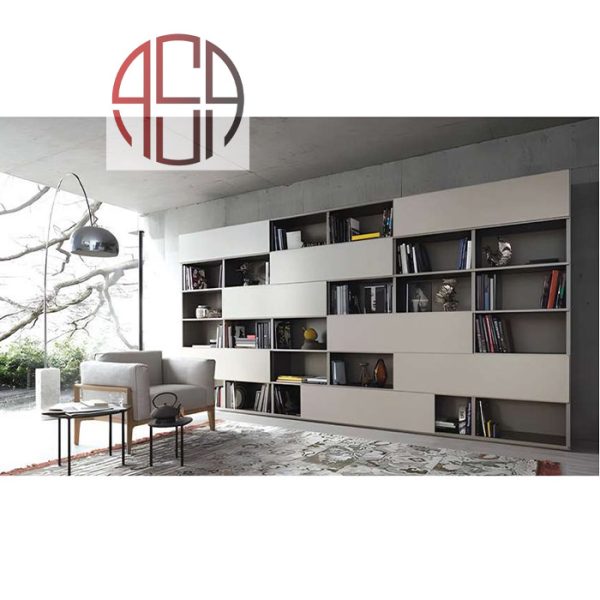 مکانیزم درب ریلی SL خطی 3600mm کتابخانه جامع روکار دو درب فانتونی کد K213