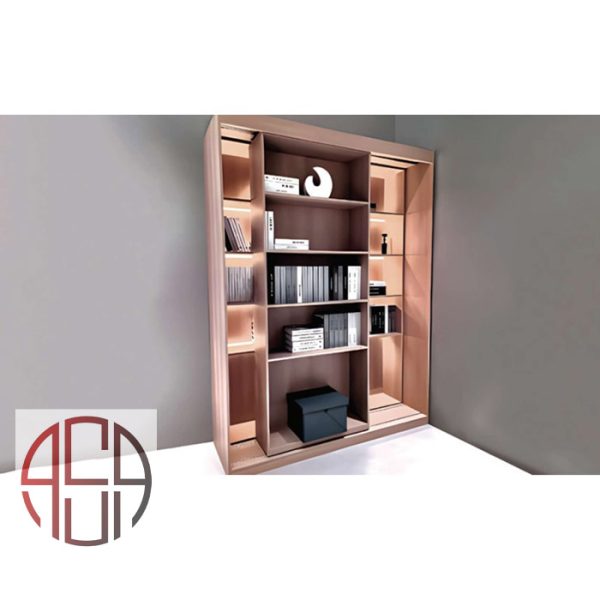 مکانیزم ریلی دکوراتیو  Moving Shelf کتابخانه با عرض 3000mm فانتونی کد K250