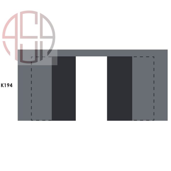 مکانیزم روف هنگ 4800mm دو درب چوبی تک جداره ساختمانی متقارن دستی سینکرونایز فانتونی کد K194