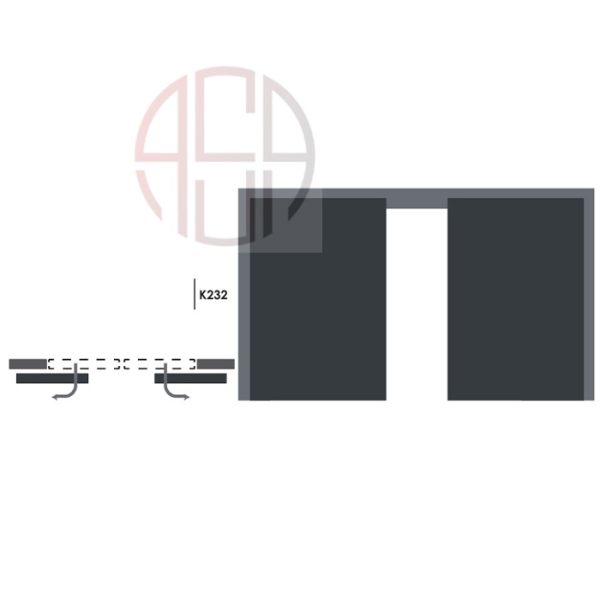 مکانیزم سوئیول تک درب چوبی ساختمانی فانتونی کد K232