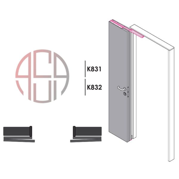 مکانیزم فولد سوئینگ 180 درجه دو درب فانتونی کد K832-K831