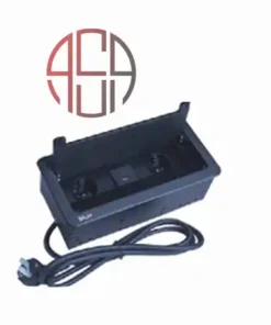 پریز توکار کابل‌دار مدل BK10 (مشکی)