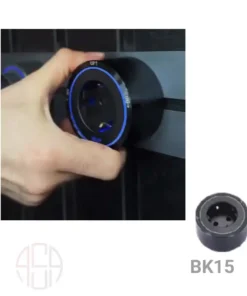 سوکت ریلی دو شاخه لایتینگ دار بلو مدل BK15