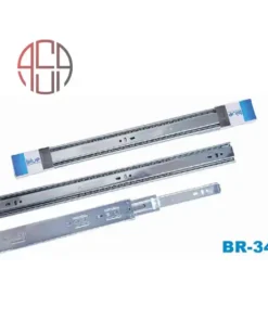 ریل سه تیکه معمولی بلو  رنگ مشکی و کروم - کد BR-345